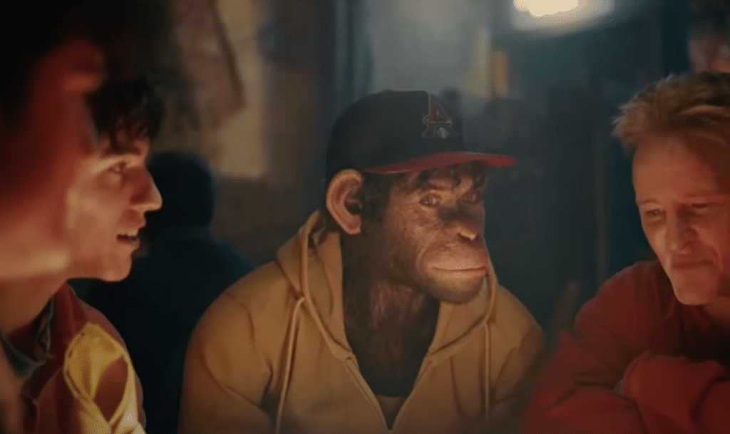 Robbie Williams as a CGI monkey for the musical biopic "Better Man" (2024).